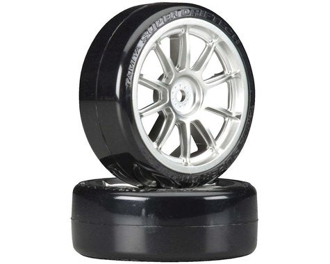 TAMIYA 54022 1/10 SD Drift Tech Tires/10-Spoke Whls 24mm