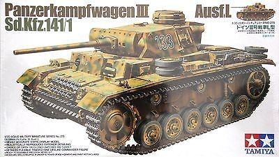 TAMIYA 35215 1/35 Model Tank Kit German PzKpfw Panzer III Ausf. L Sd.kfz 141/1
