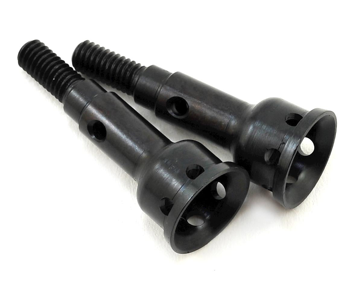 TEKNO TKR6270R Stub Axles Rear Hardened Steel EB410 2pC