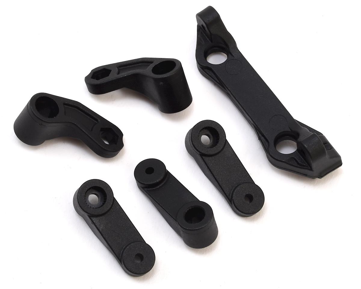 TEKNO TKR6526B Bell Cranks Servo Horns Ackerman Plate (Requires TKR6519B)