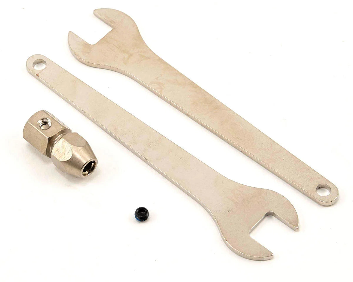 TRAXXAS 5761 Motor coupler collet style w/ GS 4x3 Set Screw w/ threadlock) (1)/ wrench, 10mm (2)