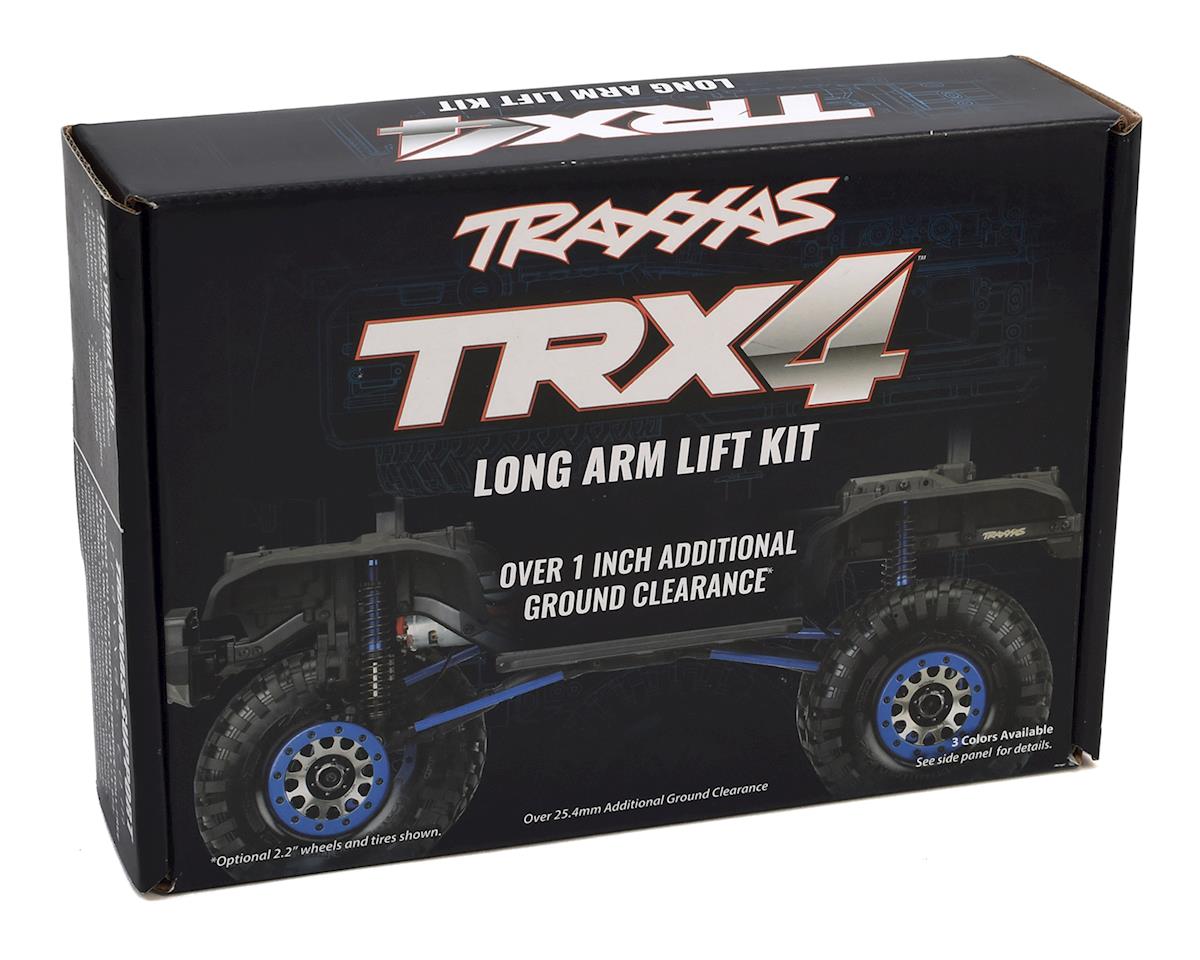 TRAXXAS 8140R TRX-4 Long Arm Lift Kit, TRX-4®, complete (includes red powder coated links, red-anodized shocks)