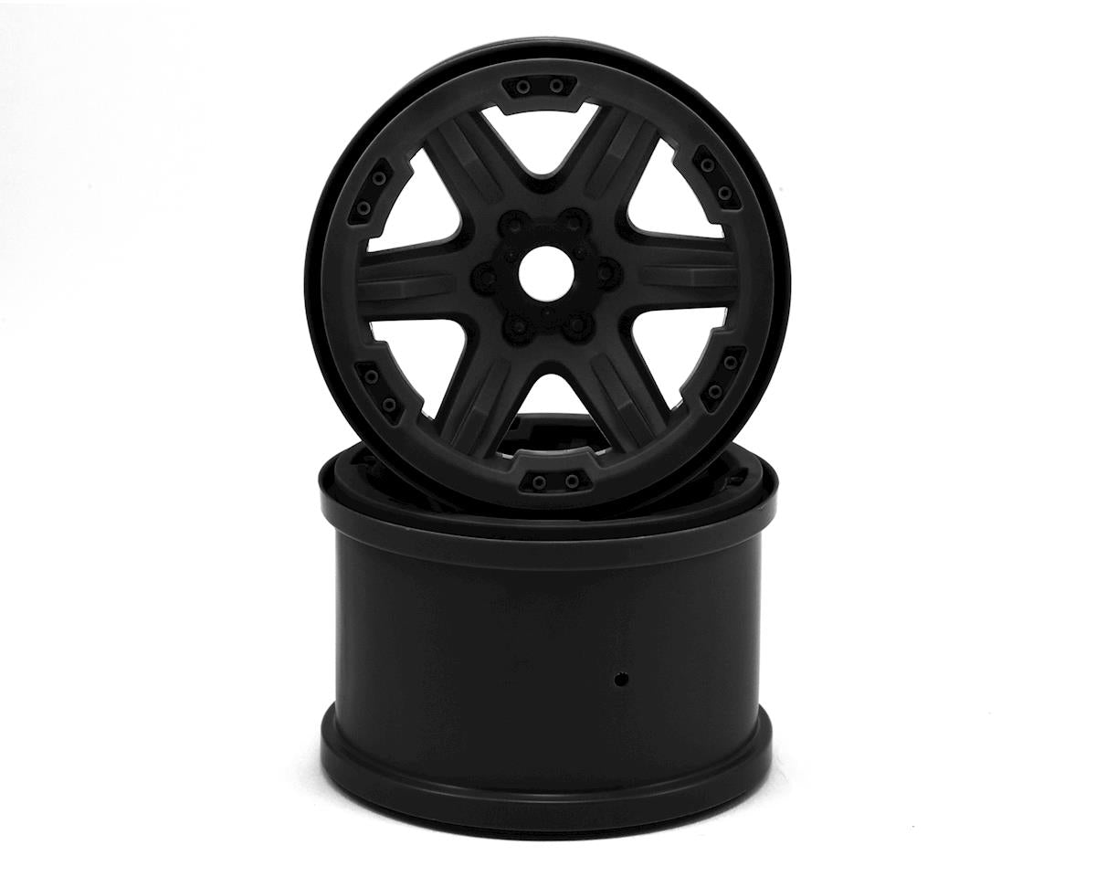 TRAXXAS 8671 Wheels, 3.8" (black) (2) (17mm splined) For The E Revo VXL Brushless