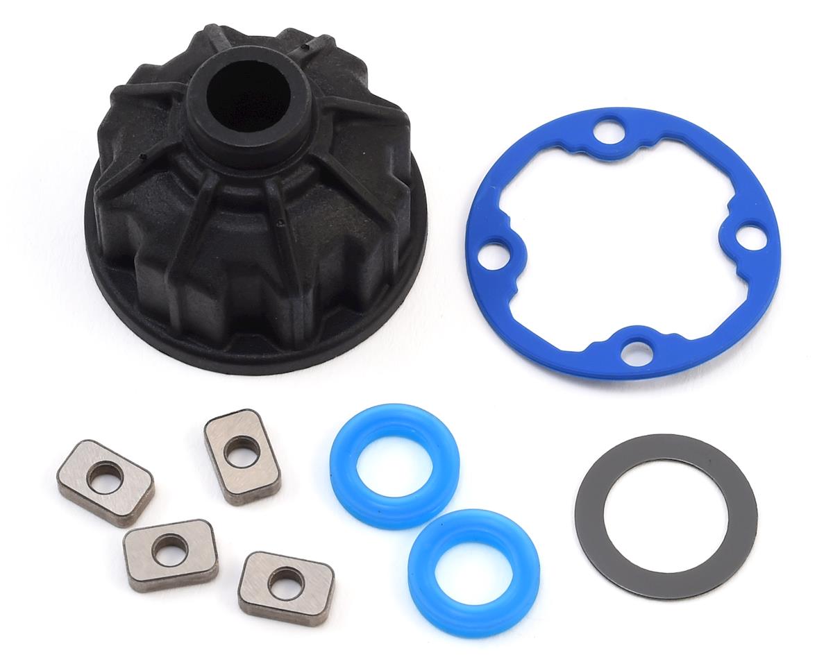 TRAXXAS 8681 Carrier, differential (heavy duty)/ x-ring gaskets (2)/ ring gear gasket/ spacers (4)/ 12.2x18x0.5 PTW
