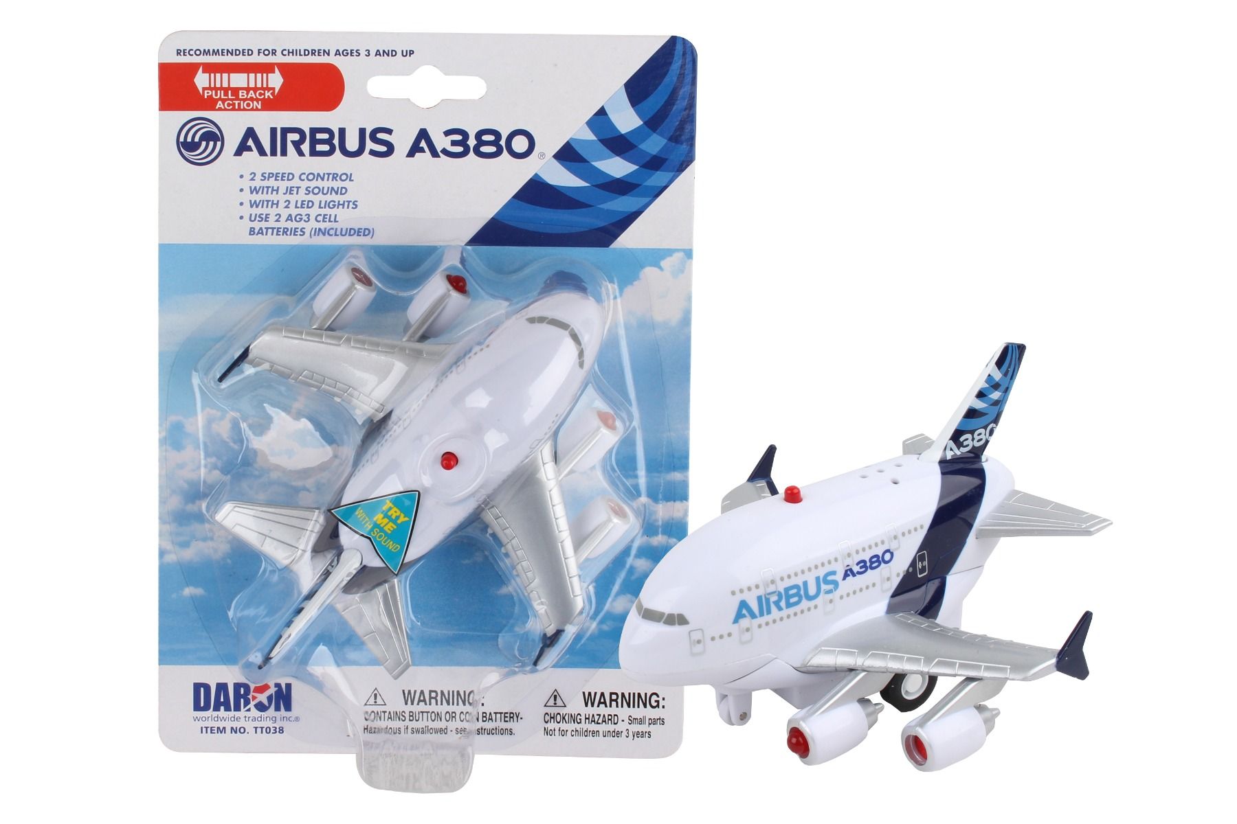 DARON TT038 AIRBUS A380 PULLBACK W/LIGHT & SOUND
