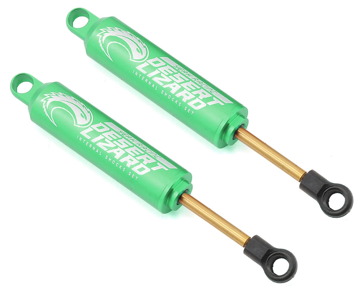 YEAH RACING DDL-090GN 90mm Desert Lizard Two Stage Internal Spring Shock (2) (Green)
