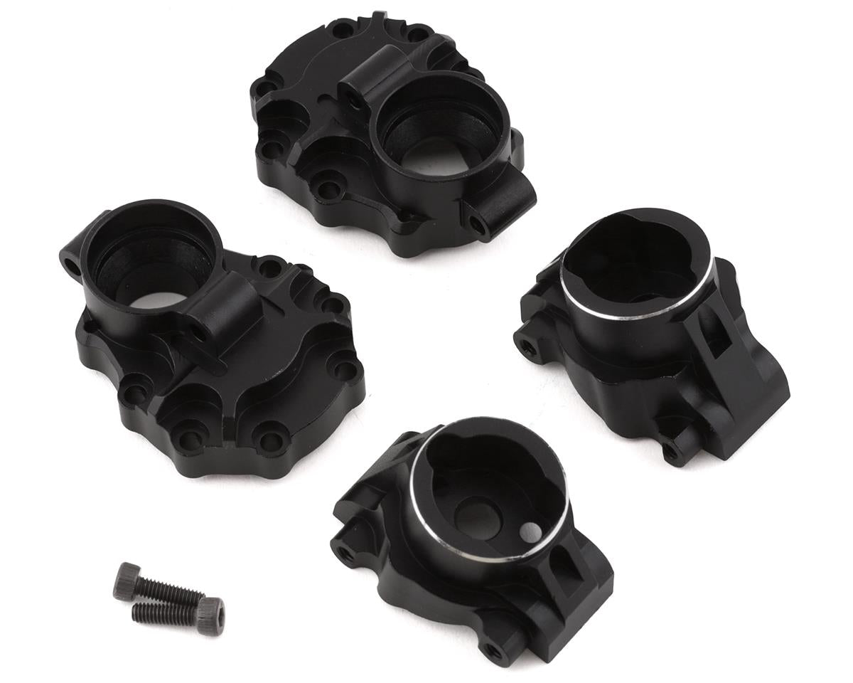 YEAH RACING TRX4-003BK Traxxas TRX-4 Aluminum Rear Portal Drive Hub & Housing (Black) (45g)