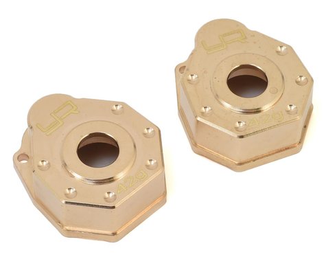 YEAH RACING TRX4-019 Traxxas TRX-4 Brass Portal Cover Set (2)
