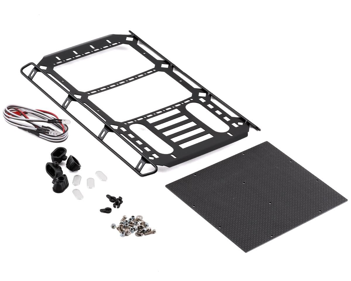 YEAH RACING TRX4-084 Traxxas TRX-4 Mercedes Benz Aluminum & Carbon Roof Rack (Black)