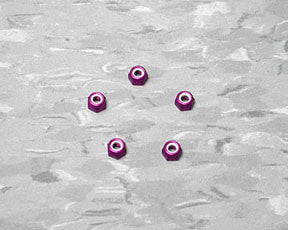 HPI Z675 Aluminum Thin Locknut Purple M3 *DISC*